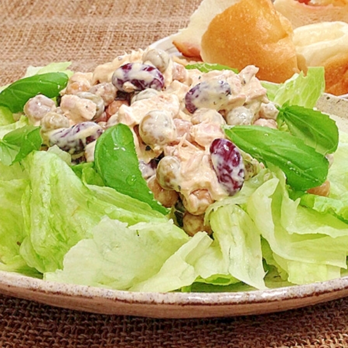 5分で出来る朝サラダ レタスと豆のサラダ レシピ 作り方 By Kinoko Mama 楽天レシピ 5分で出来る朝サラダ レタスと豆のサラダ レシピ 作り方 By Kinoko Mama 楽天レシピ